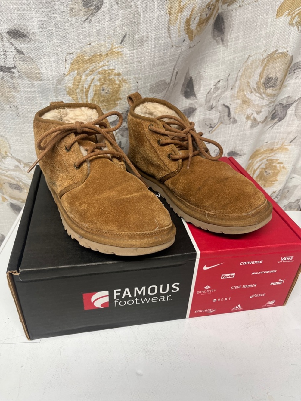 UGG Men's Suede Chukka Boots in Chestnut Brown